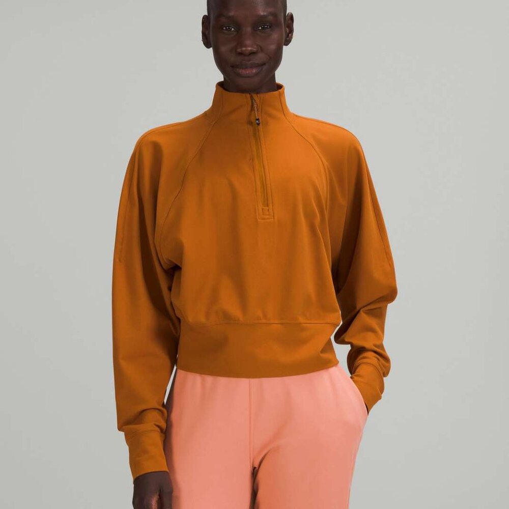 NWOT - Lululemon Ready to Rulu Half-Zip Pullover (US 8) *Butternut Brown